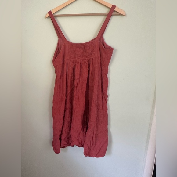 LOFT red linen mini dress - Picture 4 of 4